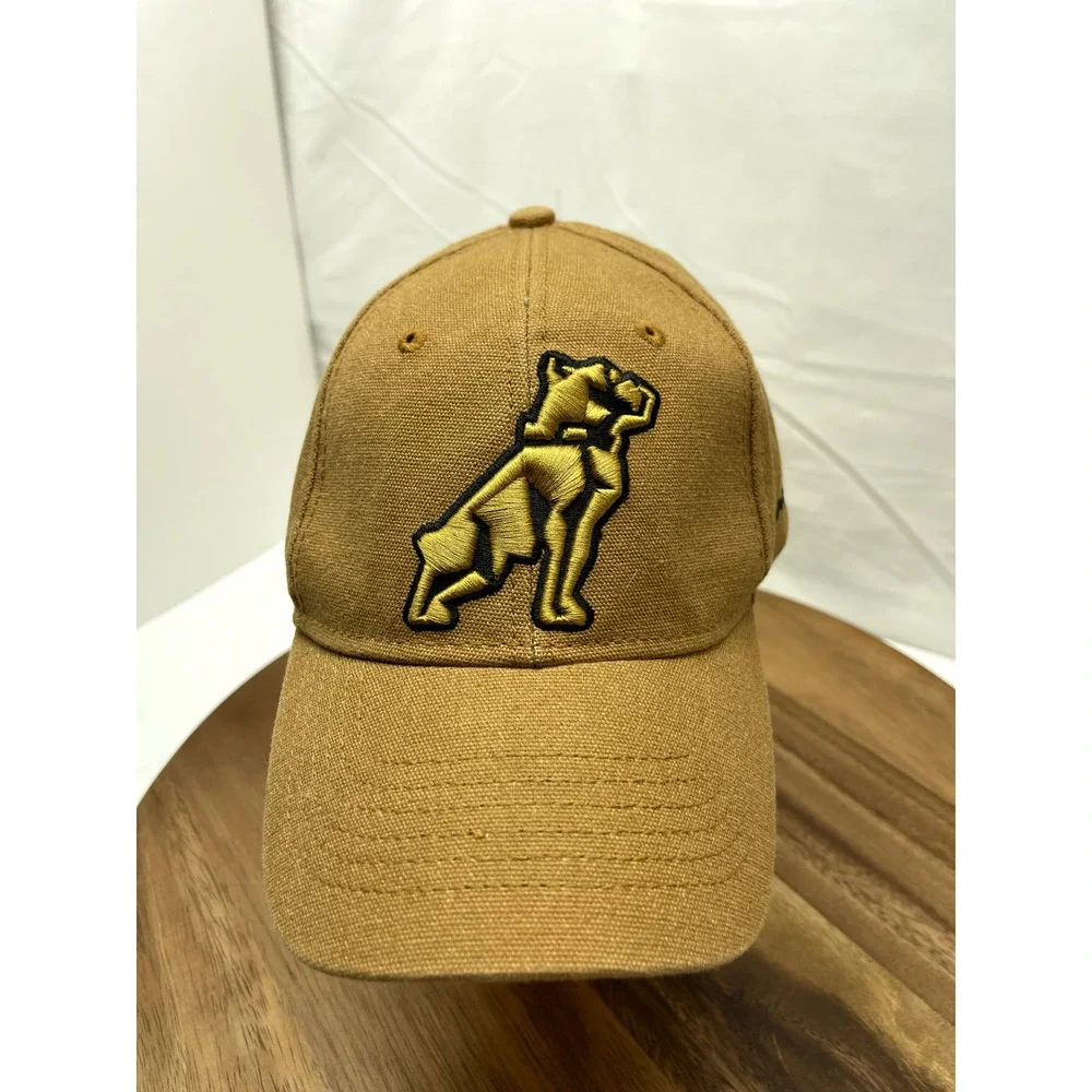 Mack Truck Bulldog Hat Cap  Logo Khaki Gold Brown Vintage Mens‎ Snapback Cap Hat